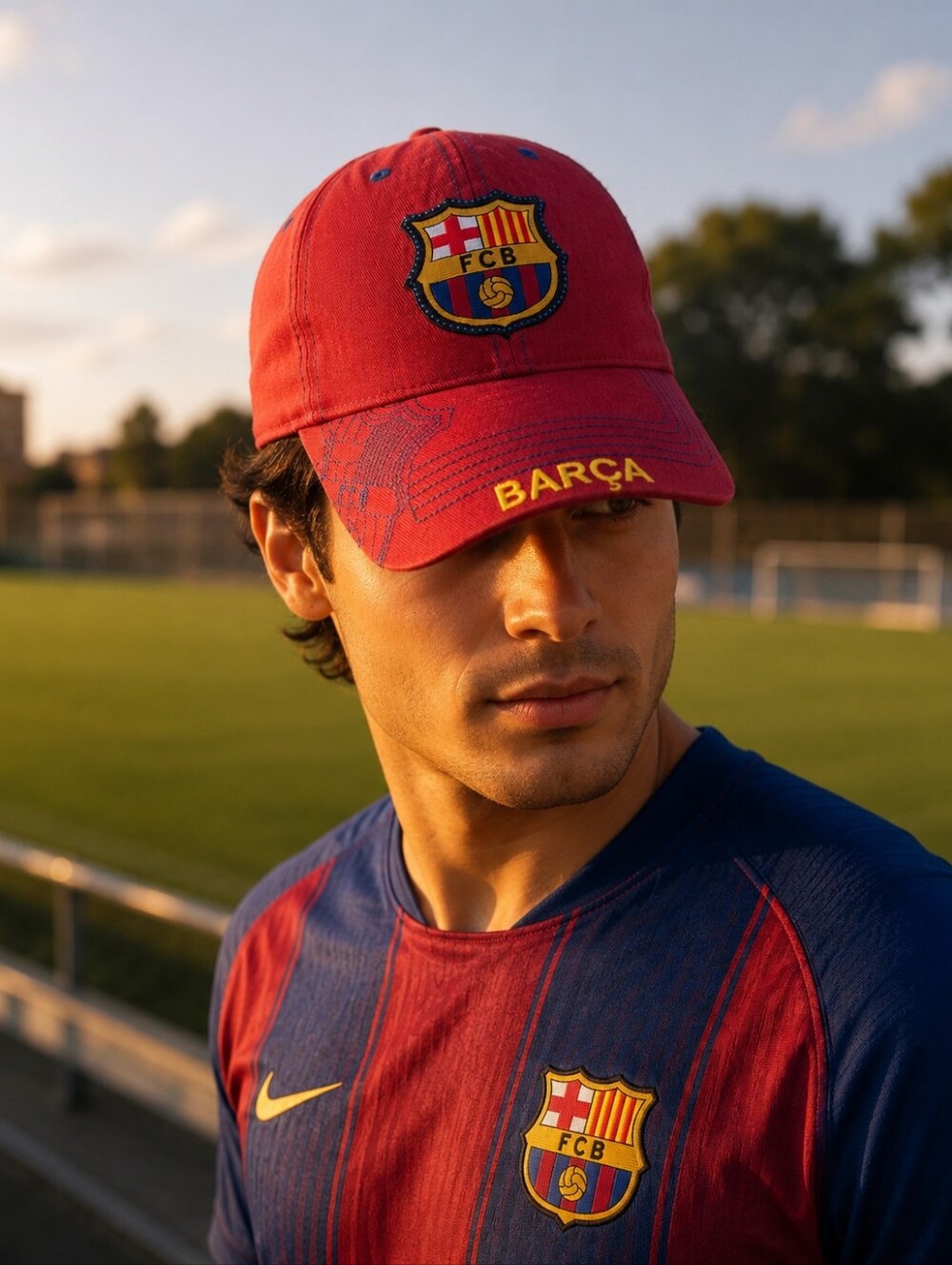 Fc Barcelona Soccer Football Hat Barca